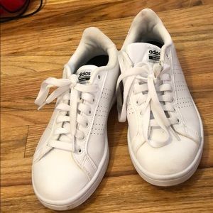 Adidas white cloud foam sneakers